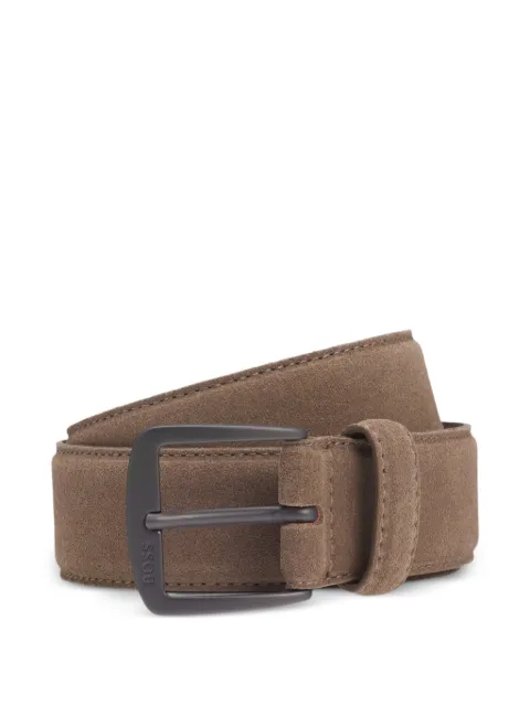 BOSS square-buckle belt Neutrals 50558716