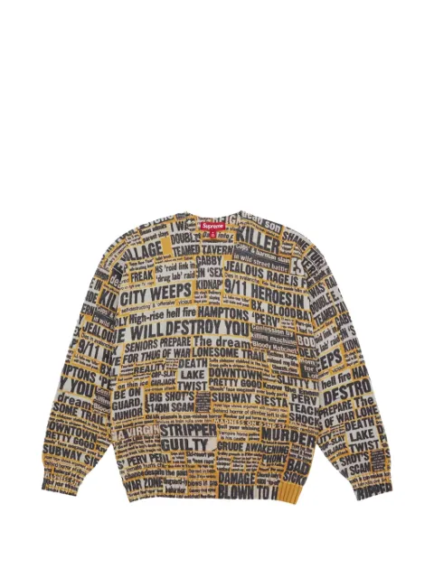 Supreme Dash Snow sweater Orange SU26987