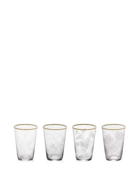 Shanghai Tang tang four season floral-print glass White X6AHB408CX00