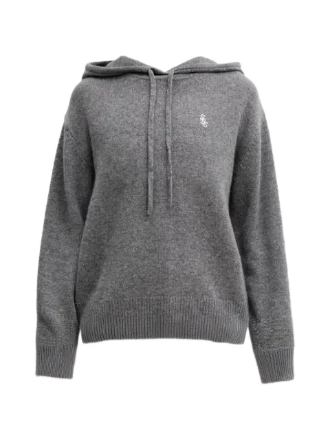 Sporty & Rich Src cashmere hoodie Grey WS01367302GY222