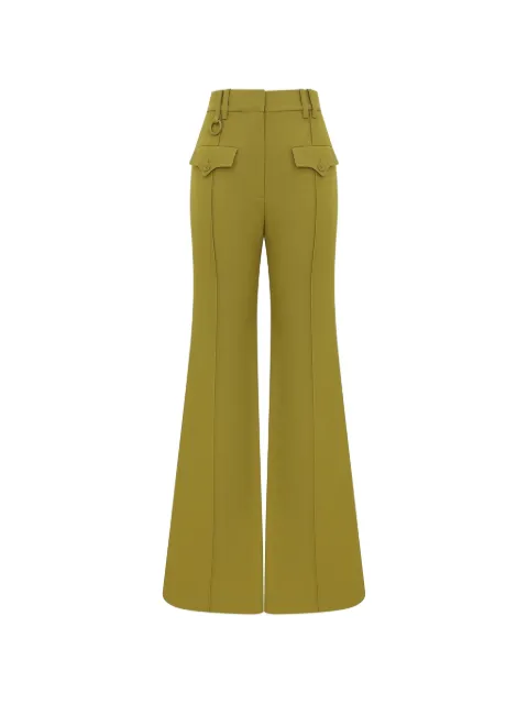 ZIMMERMANN Luna flared trousers Green 7296PS261