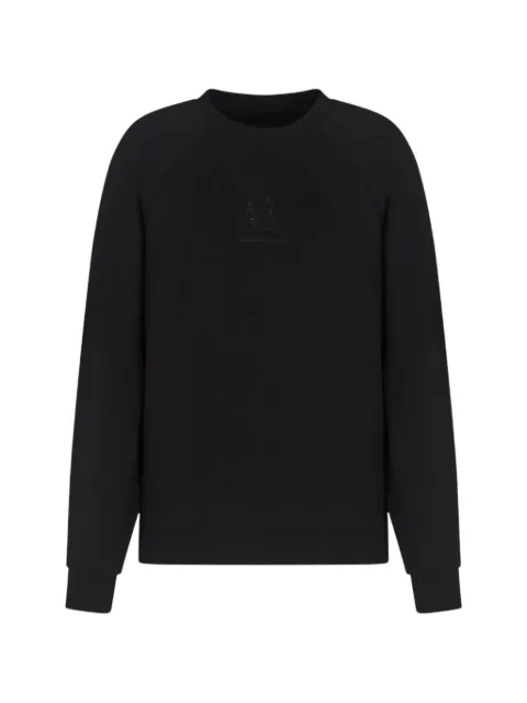 Armani Exchange logo-detail round-neck sweatshirt Black XW000826AF13397