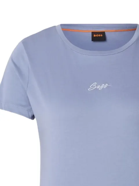 BOSS embroidered short-sleeve T-shirt Blue 50554696