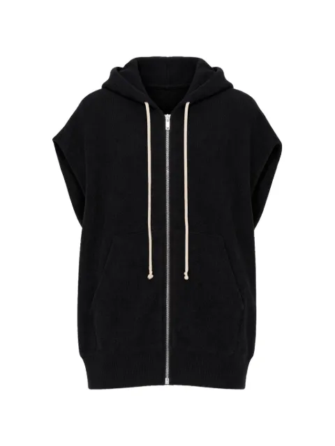 Rick Owens zip hoodie Black RU01F2603KWP