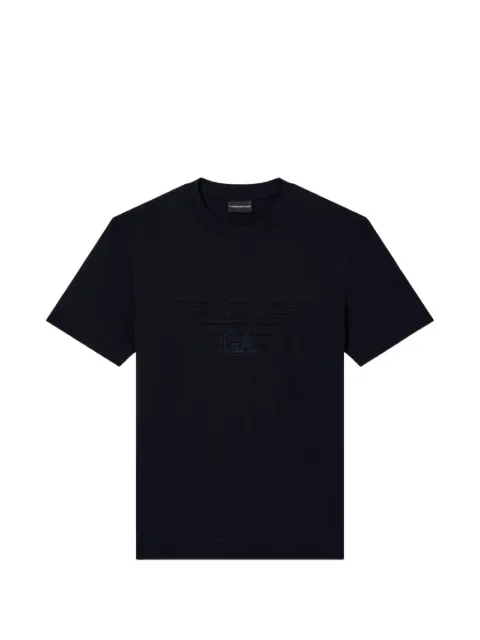 Emporio Armani logo crew-neck T-shirt Blue EM004911AF13715