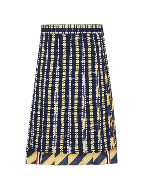 Thom Browne stripe pleated skirt Blue MGC065CF1164