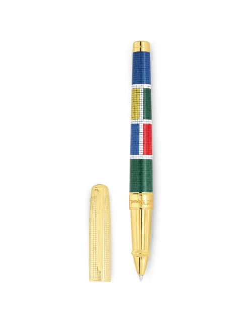 S.T. Dupont mosaic eternity rollerball pen Gold 422111L