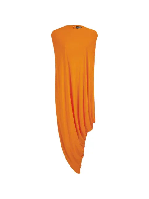 TOM FORD draped sleeveless top Orange TSJ647FAX162
