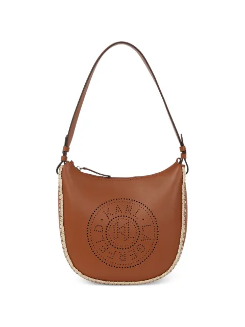 Karl Lagerfeld whipstitch logo-detail shoulder bag Brown A2W30015