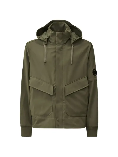 C.P. Company shell-R hidden hood Lens jacket Green 20CMOW001A005968A668