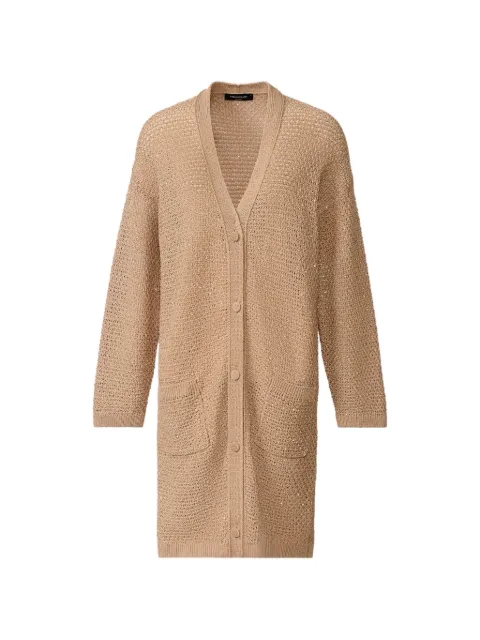 Fabiana Filippi oversized pocket cardigan Brown MAD276F532M120