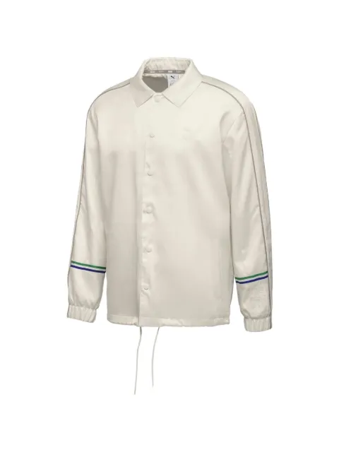 PUMA striped-detail jacket Neutrals 57592284