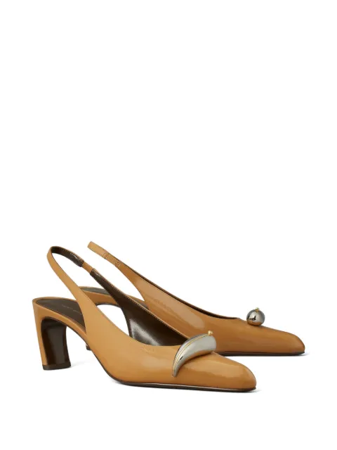 Tory Burch Pierced slingback heels Neutrals 176204