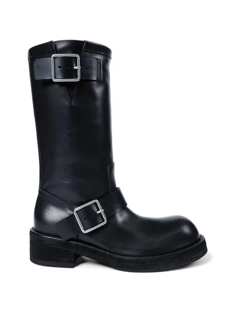 Ann Demeulemeester Sarith Engineer buckle biker boots Black B0014078LT049