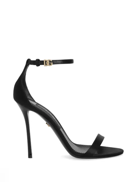 Dolce & Gabbana Keira satin sandals Black CR2018A7630