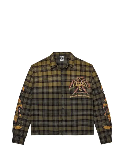 Vale tartan graphic flannel Green LLWJDSQZ
