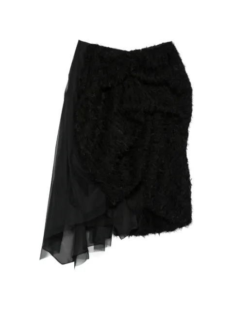PAULINE DUJANCOURT asymmetric skirt Black E140HBBK