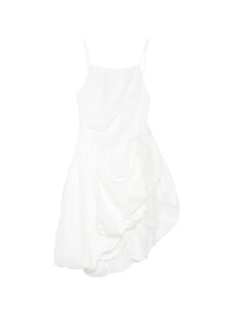 PAULINE DUJANCOURT ruched sleeveless dress White D167WT
