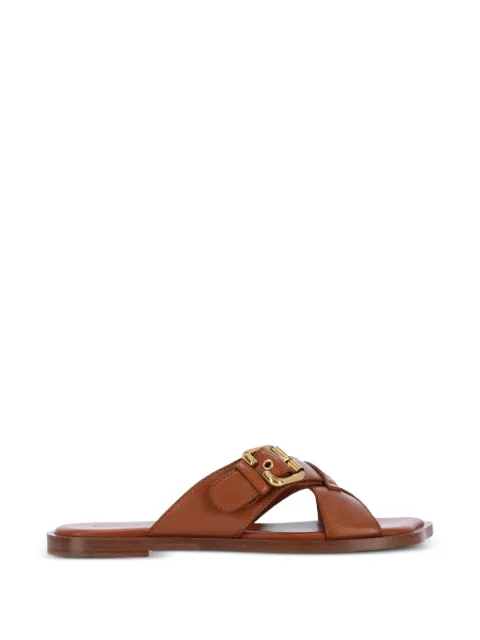 Chloé Nil leather sandals Brown CH26S17IUN