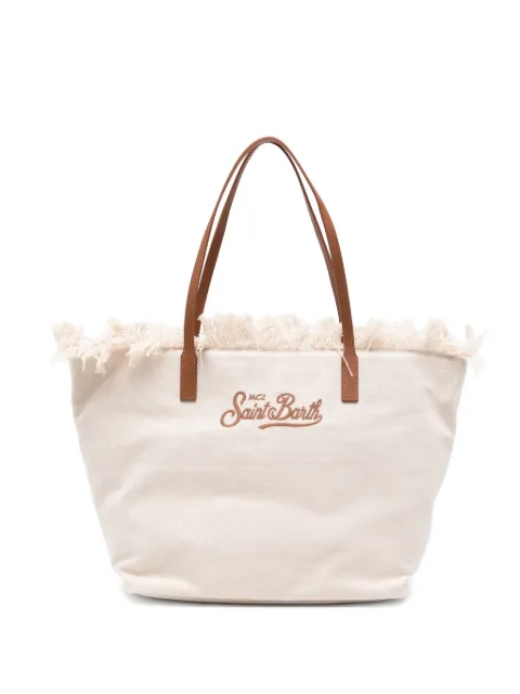 MC2 Saint Barth fringed-detail tote bag Neutrals CBF0001