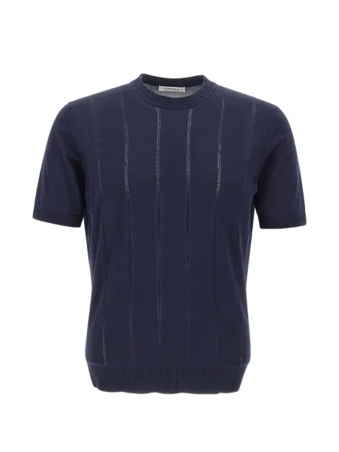 Kangra ribbed short-sleeve sweater Blue 301621038