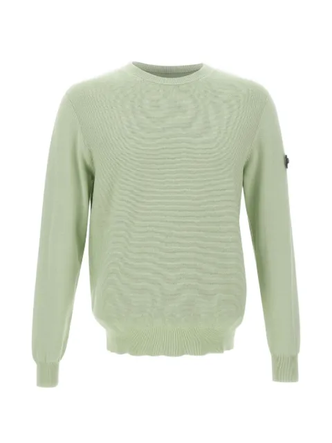 Peuterey logo-patch crew-neck sweatshirt Green PEU583799012010
