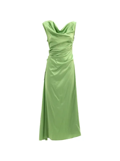 STAUD Phare silk dress Green R26S2294SN