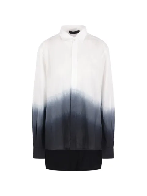 Maria Calderara ombré-effect cotton shirt White V202MH19