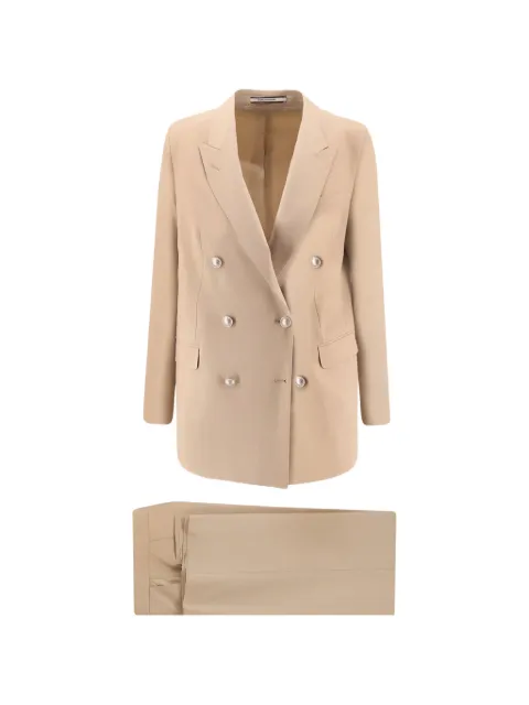 Tagliatore Jasmine stretch virgin wool suit Neutrals TJASMINE10BAD190043A1124