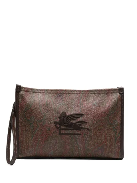 ETRO pegasus paisley clutch bag Brown MP2C0001AA086