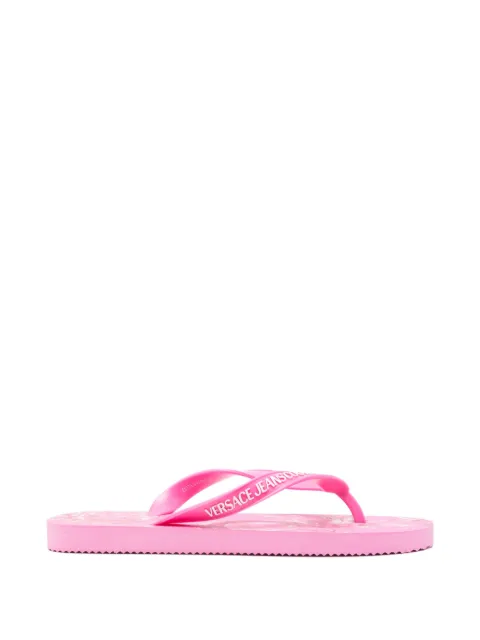 Versace Jeans Couture floral-print flip-slops Pink 80VA3SQ7ZSS80