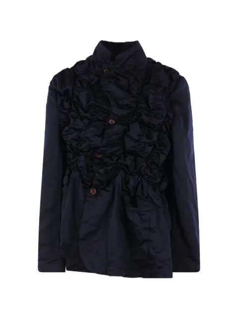 Comme Des Garçons ruffled-detail jacket Blue RQJ029S261NAVY