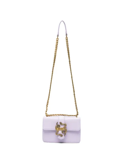 Just Cavalli snake-detail shoulder bag Purple 80RA4BAFZSA89
