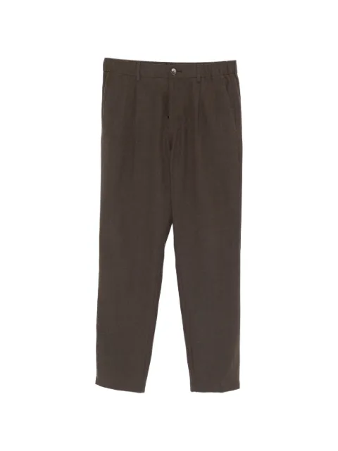 Herno elasticated-waistband tailored trousers Brown PT000185U17147