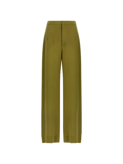Jejia Jean buttoned silk trousers Green MJD2554141BIKHAKISILK