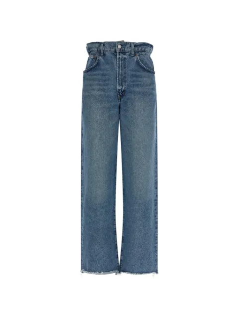 AGOLDE Lyonne frayed-hem jeans Blue A3121885OBRK