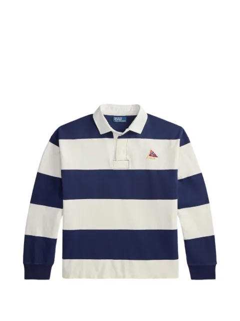 Polo Ralph Lauren big fit striped jersey rugby shirt Blue 710B19139003