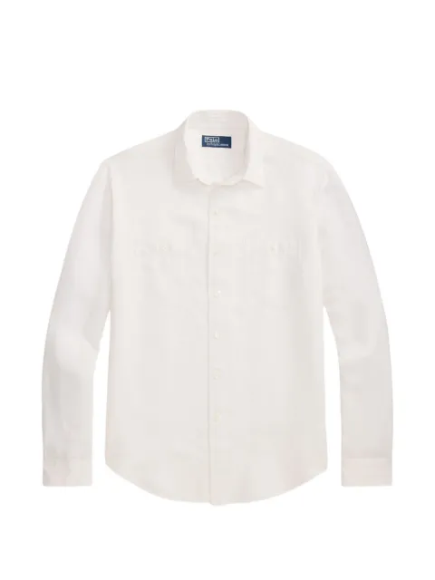 Polo Ralph Lauren buttoned chest-pocket shirt White 710B18208003