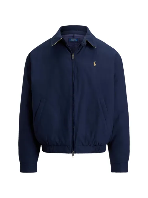 Polo Ralph Lauren logo-embroidered shirt jacket Blue 710B15533003