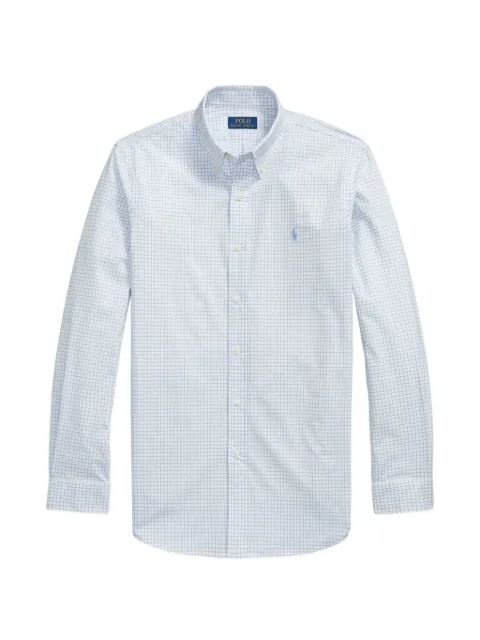 Polo Ralph Lauren Pony-embroidered checked shirt Blue 710B22585003