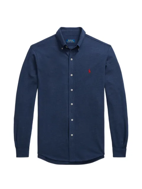 Polo Ralph Lauren Featherweight embroidered long-sleeved shirt Blue 710654408