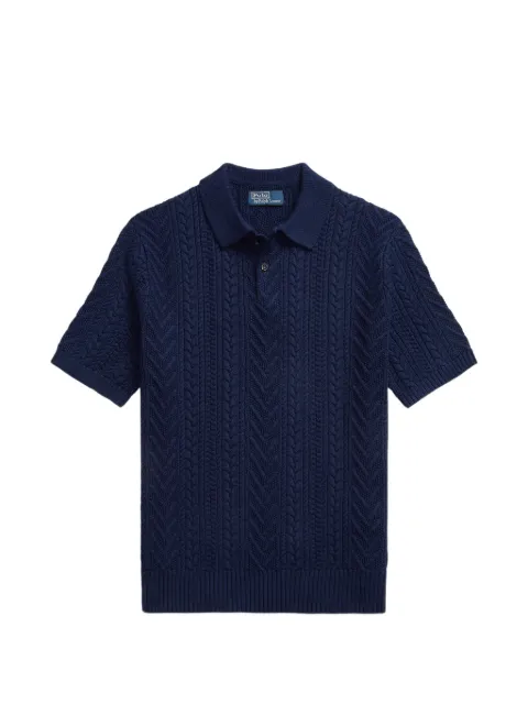 Polo Ralph Lauren knitted cotton polo shirt Blue 710B17975001