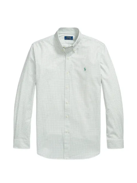Polo Ralph Lauren Pony-embroidered checked shirt Green 710B22585001