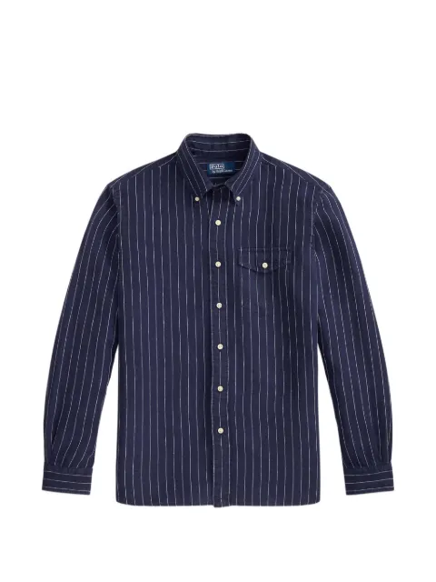 Polo Ralph Lauren classic fit striped linen shirt Blue 710B18131001