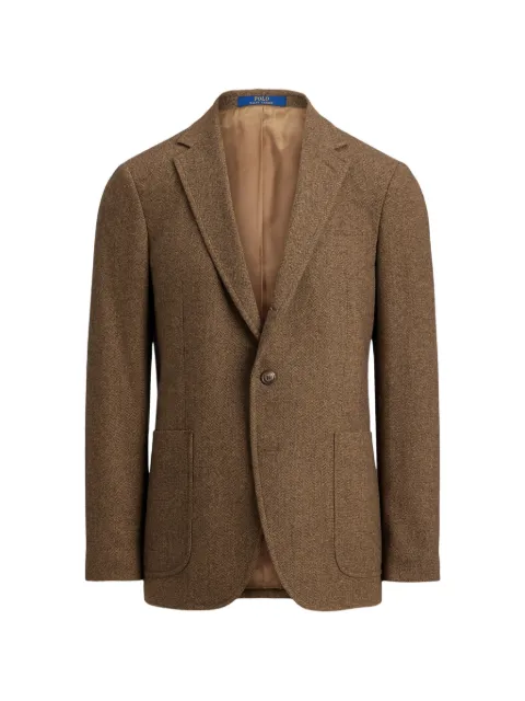 Polo Ralph Lauren herringbone patch-pocket jacket Brown 715982982002