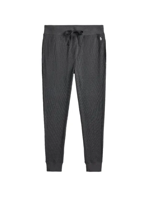Polo Ralph Lauren waffle-knit embroidered Pony pyjama pants Grey 714899616012