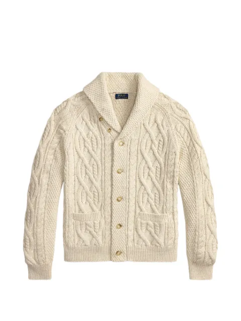 Polo Ralph Lauren cable-knit shawl-collar cardigan Neutrals 710B26779001
