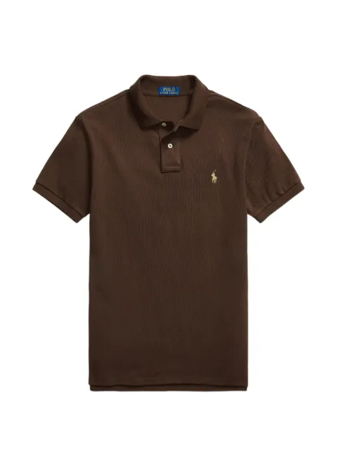 Polo Ralph Lauren mesh Pony-embroidered Polo shirt Brown 710536856509
