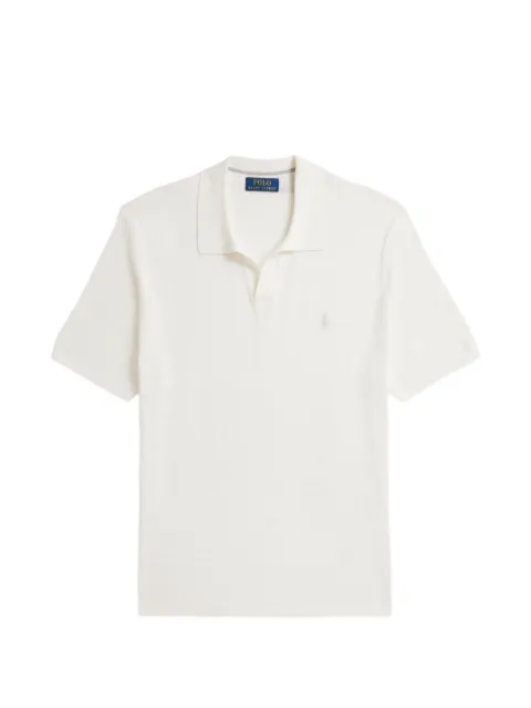 Polo Ralph Lauren Pony-embroidered double seed-stitched T-shirt White 710B13891006
