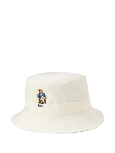 Polo Ralph Lauren Loft embroidered bucket hat Neutrals 710B19127001